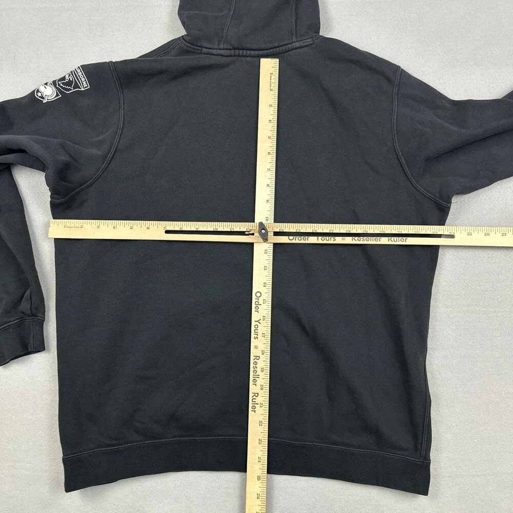 Army Black Knights Hoodie Men Large Black Nike Star Circle West Point Airborne L